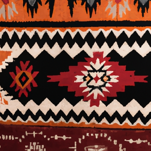 machine-woven southwestern rugs